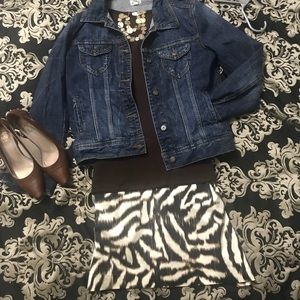 Ann Taylor Zebra Print Skirt